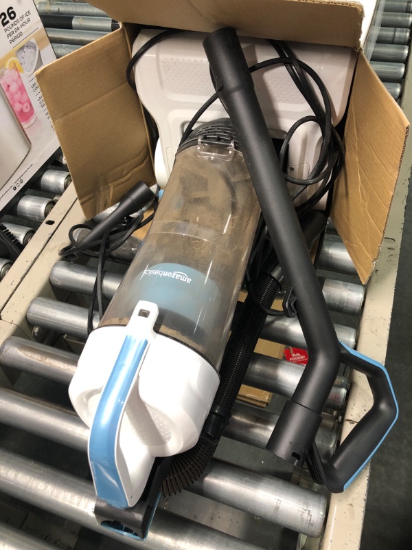 Photo 1 of Amazon Basics Upright Bagless Lightweight Vacuum Cleaner, White
