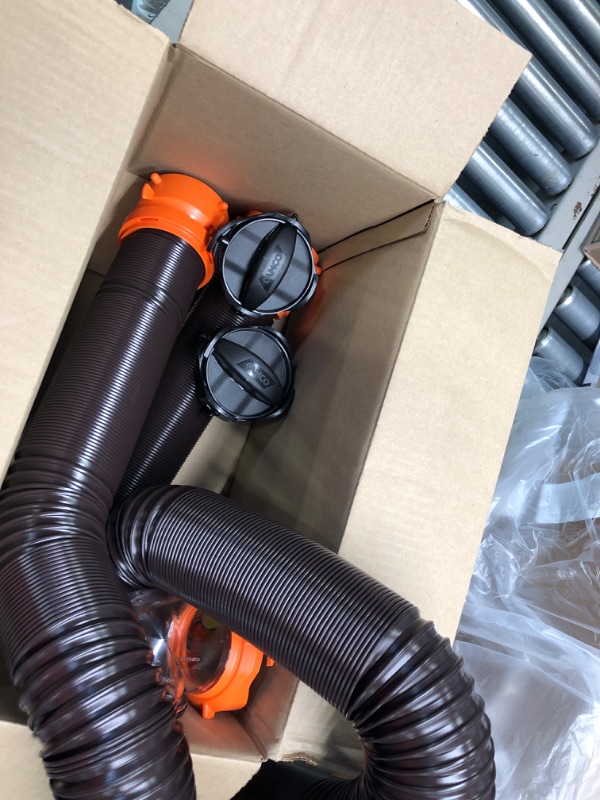 Photo 2 of Camco 39742 RhinoFLEX 20' RV Sewer Hose Kit with Swivel Fitting