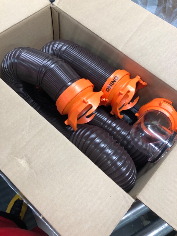 Photo 3 of Camco 39742 RhinoFLEX 20' RV Sewer Hose Kit with Swivel Fitting