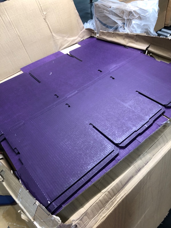 Photo 3 of Adir File Sorter Literature Organizer - Mail Vinyl Craft Paper Storage Holder Corrugated Cardboard for Office, Classrooms, and Mailrooms Organization (30 Slots, Purple) Purple 30 Slots