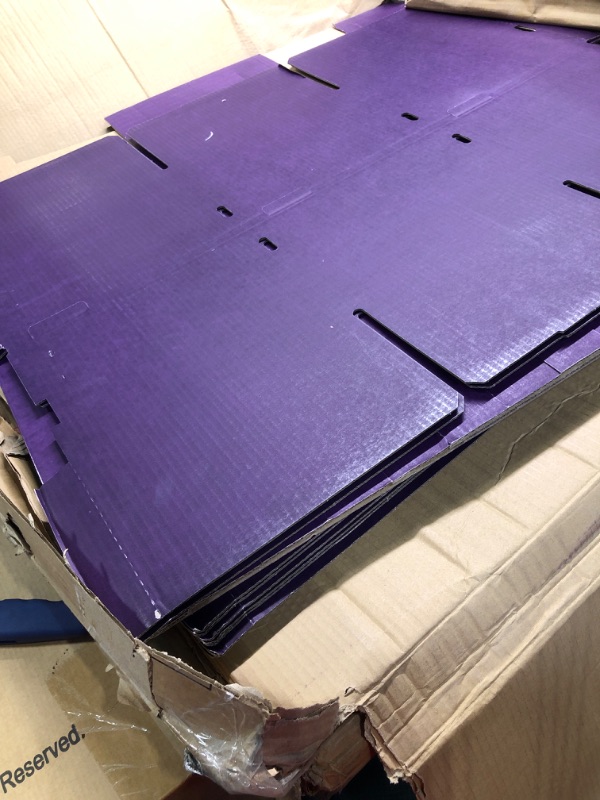 Photo 4 of Adir File Sorter Literature Organizer - Mail Vinyl Craft Paper Storage Holder Corrugated Cardboard for Office, Classrooms, and Mailrooms Organization (30 Slots, Purple) Purple 30 Slots