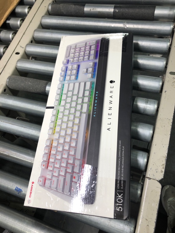 Photo 2 of Alienware New Low-Profile RGB Gaming Keyboard AW510K Light, Alienfx Per Key RGB Lighting, Media Controls and USB Passthrough, Cherry MX Low Profile Red Switches, Lunar Light Keyboard Multicolor