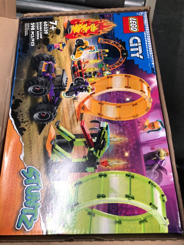 Photo 3 of LEGO City Stuntz Double Loop Stunt Arena 60339 Building Toy Set for Boys, Girls, and Kids Ages 7+ (598 Pieces) FrustrationFree Packaging