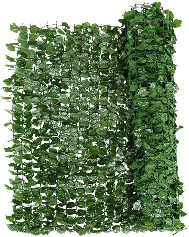 Photo 1 of Artificial Faux Ivy Privacy Fence, 300 * 150cm Artificial Hedge Faux Ivy Vine Leaf Greenery Wall Screen