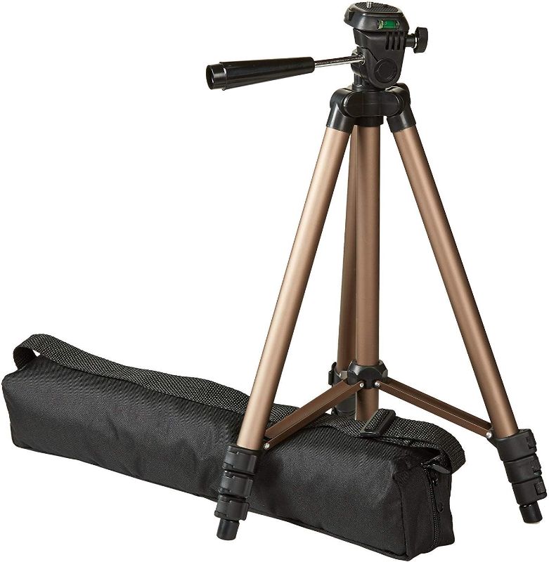 Photo 1 of Amazon Basics 50-inch Lightweight Camera Mount Tripod Stand With Bag