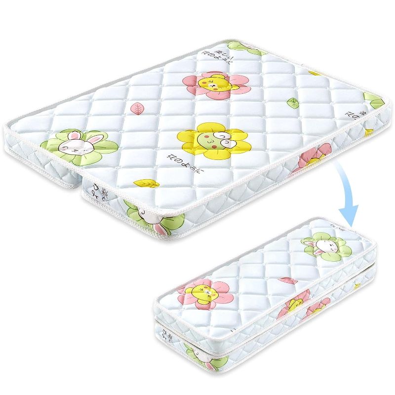 Photo 1 of Foldable Pack and Play Mattress Topper Fits for Graco, Baby Trend & Pamo Babe. Comfortable, Breathable, Firmness Playard Mattress. Premium Foam Playpen Mattresses.