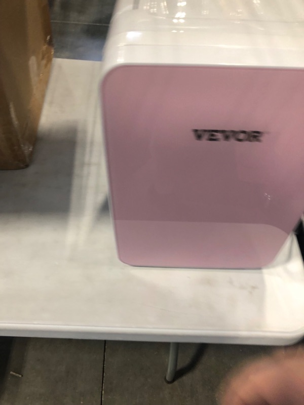 Photo 3 of **DC CORD MISSING** Hover Image to Zoom
0.35 cu. ft. Mini Fridge in Pink Lightweight Compact Refrigerator without Freezer Bedroom Car Boat Dorm Skincare