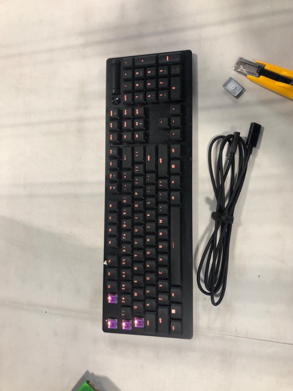 Photo 3 of Razer DeathStalker V2 Pro Wireless Gaming Keyboard: Low-Profile Optical Switches - Clicky Purple - HyperSpeed Wireless & Bluetooth 5.0-40 Hr Battery - Ultra-Durable Coated Keycaps - Chroma RGB DeathStalker V2 Pro Clicky Optical Switch