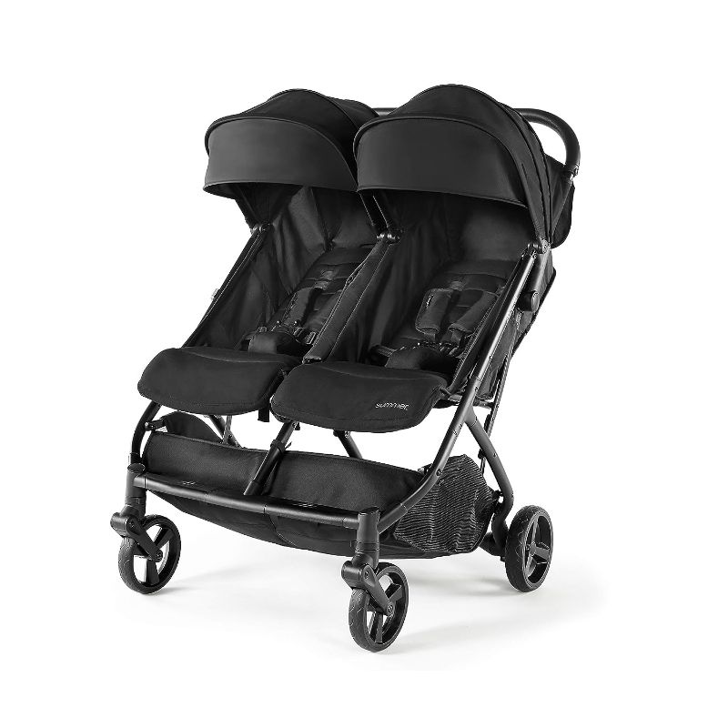 Photo 1 of 
Summer 3Dpac CS+ Double Stroller, Black – Car Seat Compatible Baby Stroller – Lightweight Stroller with Convenient One-Hand Fold, Reclining Seats