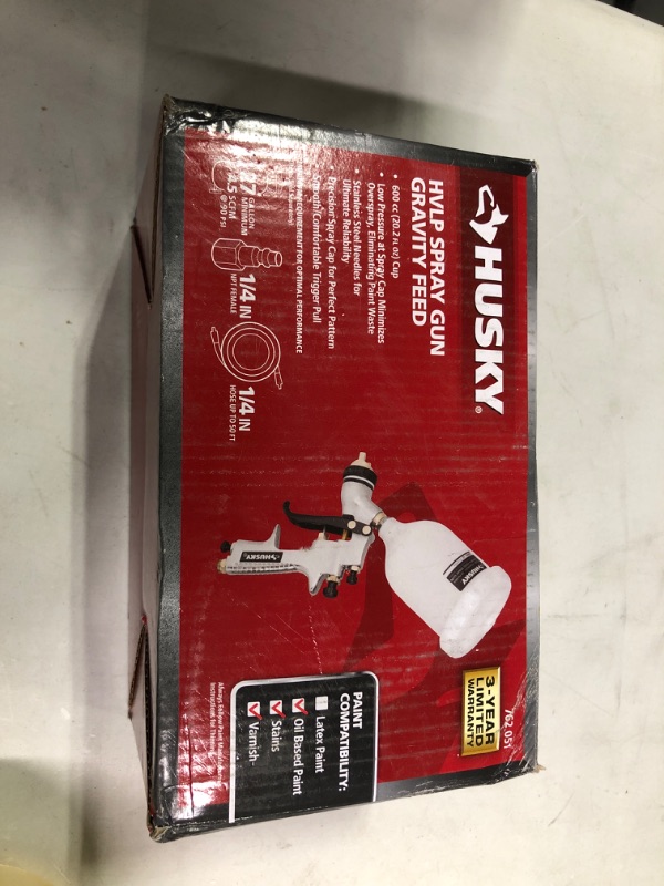 Photo 2 of Husky H4840GHVSG Gravity Feed HVLP Spray Gun