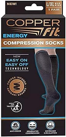 Photo 1 of Copper Fit Unisex Compression Sock, Choose Size and Quantity