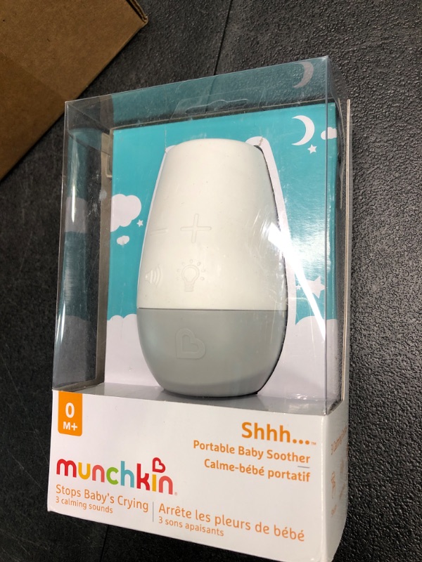 Photo 1 of Munchkin Shhh Portable Baby Sleep Soother Sound Machine and Night Light Shhh Sleep Machine