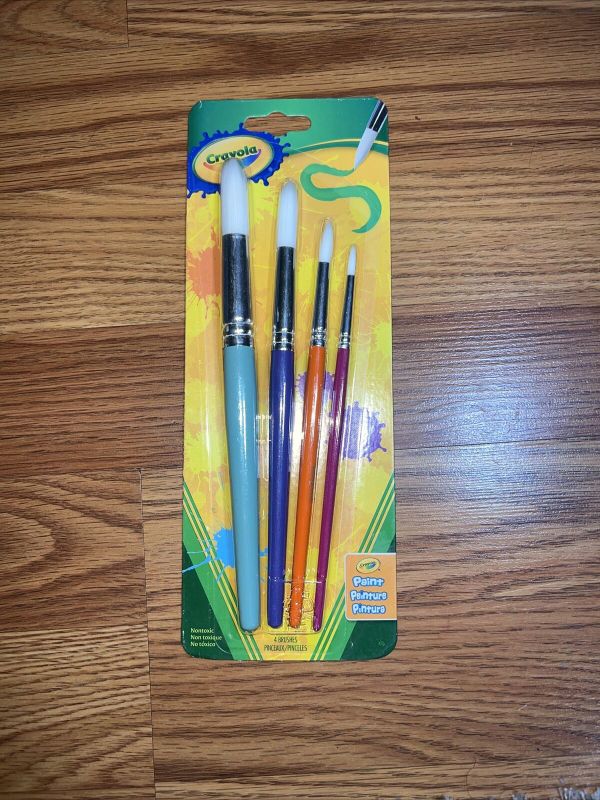 Photo 2 of Crayola 4ct Big Paint Brushes Round Tips