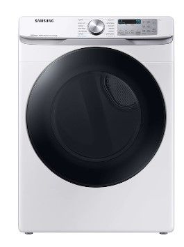 Photo 1 of 7.5 cu. ft. Smart Stackable Vented Electric Dryer with Steam Sanitize + in White
SAMSUNG DVE45B6300W
scratches 
