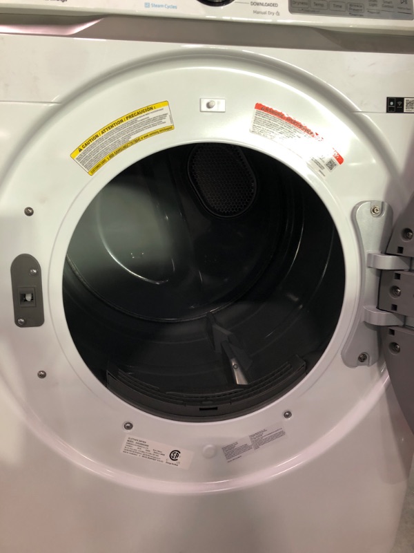 Photo 6 of 7.5 cu. ft. Smart Electric Dryer with Steam Sanitize+ in White
Samsung dve45b6300w/a3 