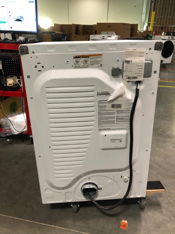Photo 1 of 7.5 cu. ft. Smart Electric Dryer with Steam Sanitize+ in White
Samsung dve45b6300w/a3 
