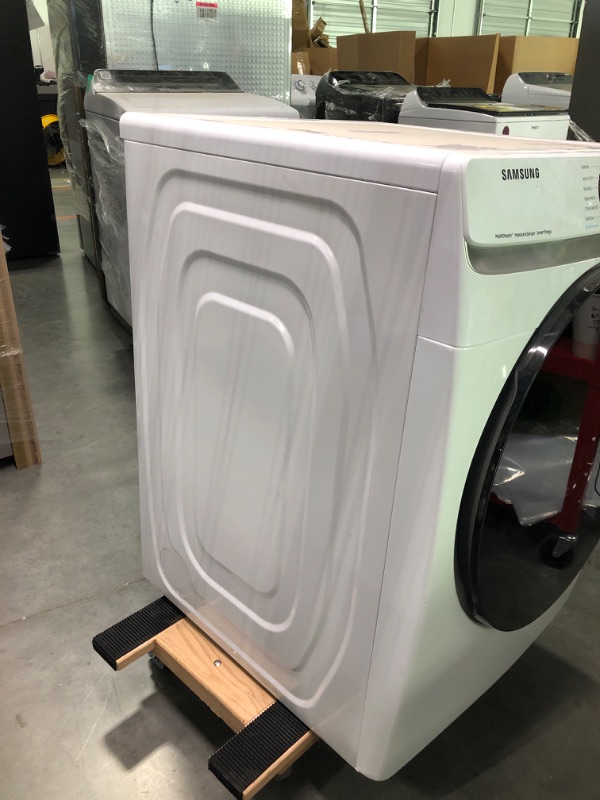 Photo 1 of 7.5 cu. ft. Smart Electric Dryer with Steam Sanitize+ in White
Samsung dve45b6300w/a3 