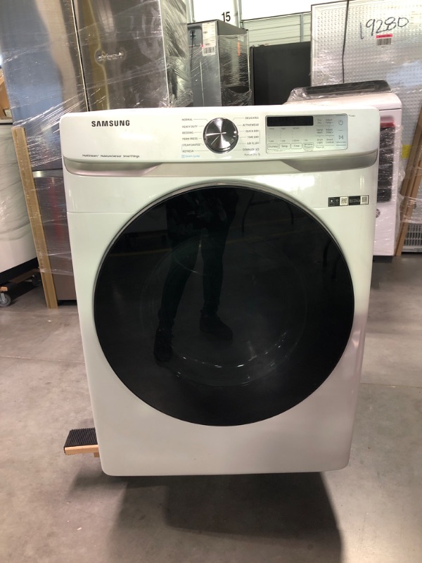 Photo 1 of 7.5 cu. ft. Smart Electric Dryer with Steam Sanitize+ in White
Samsung dve45b6300w/a3 