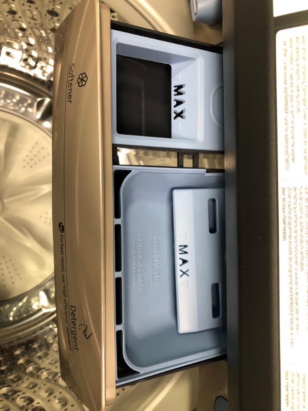Photo 1 of 5.2 cu. ft. Large Capacity Smart Top Load Washer with Super Speed Wash in Champagne
WA52A5500AC /
WA52A5500AC/US
small dents