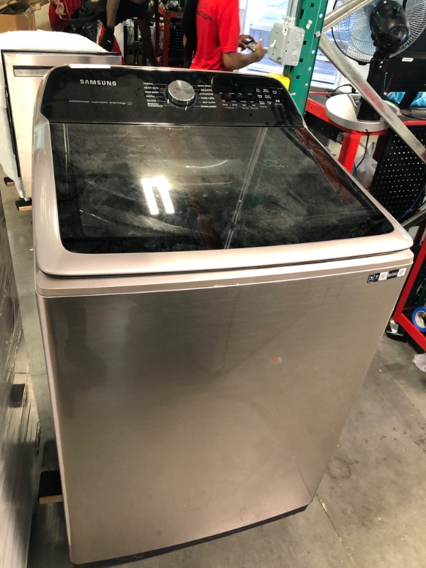 Photo 2 of 5.2 cu. ft. Large Capacity Smart Top Load Washer with Super Speed Wash in Champagne
WA52A5500AC /
WA52A5500AC/US
small dents