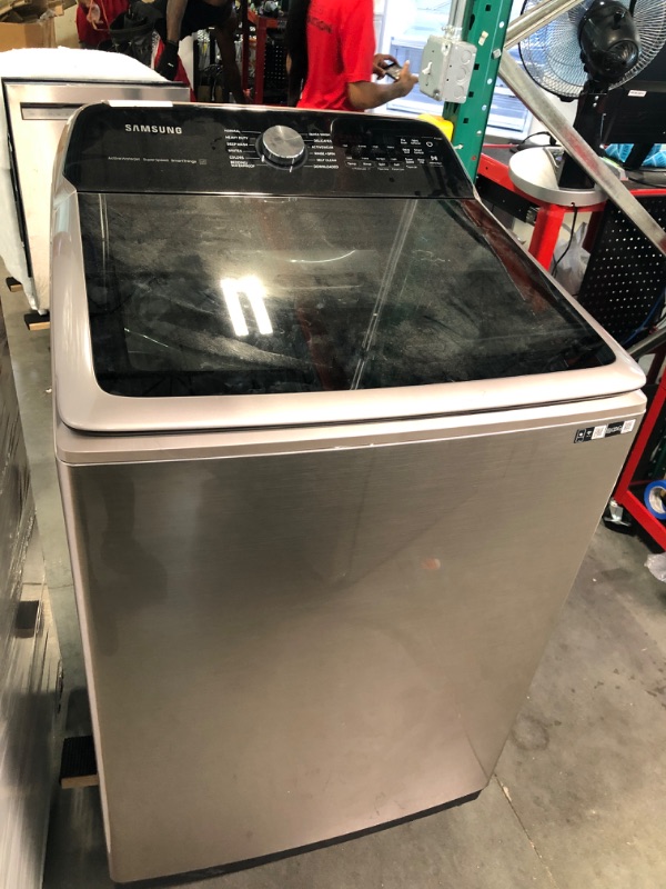 Photo 1 of 5.2 cu. ft. Large Capacity Smart Top Load Washer with Super Speed Wash in Champagne
WA52A5500AC /
WA52A5500AC/US
small dents