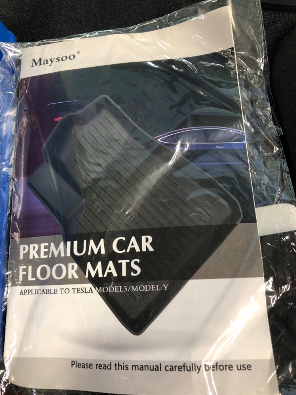 Photo 2 of LDCRS Tesla Model Y Floor Mats 2023 2022 2021 - All Weather Floor Mats - Premium 3D Waterproof Car Mats Without Logo - Heavy Duty Non Slip Floor Liners - Set of 3 (1st & 2nd Row)