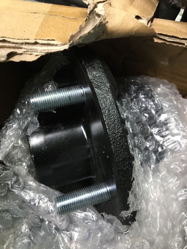 Photo 3 of iBroPrat 2 Sets Trailer Hub Kit 5 Bolt 4.5, Trailer Axle Kit for 3500 lb 5 Lug Trailer Hub with Extra Dust Cap and Rubber Plug 2Set Trailer Hub Kit 5 Bolt 4.5 for 3500LB