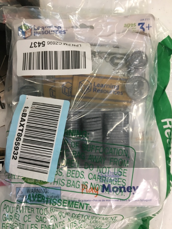 Photo 1 of Learning Resources Pretend Play Money - 150 Pieces, Ages 3+ Play Money for Kids, Pretend Money for Kids, Play Money Set, Money and Banking Play Toys, Toddler Learning Toys, for Kids