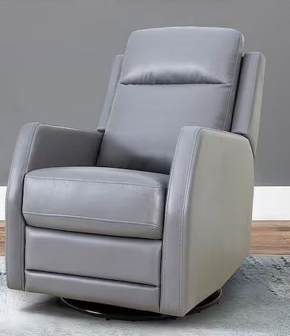 Photo 1 of 
Prudencia Grey Rocker Recliner with Wingback