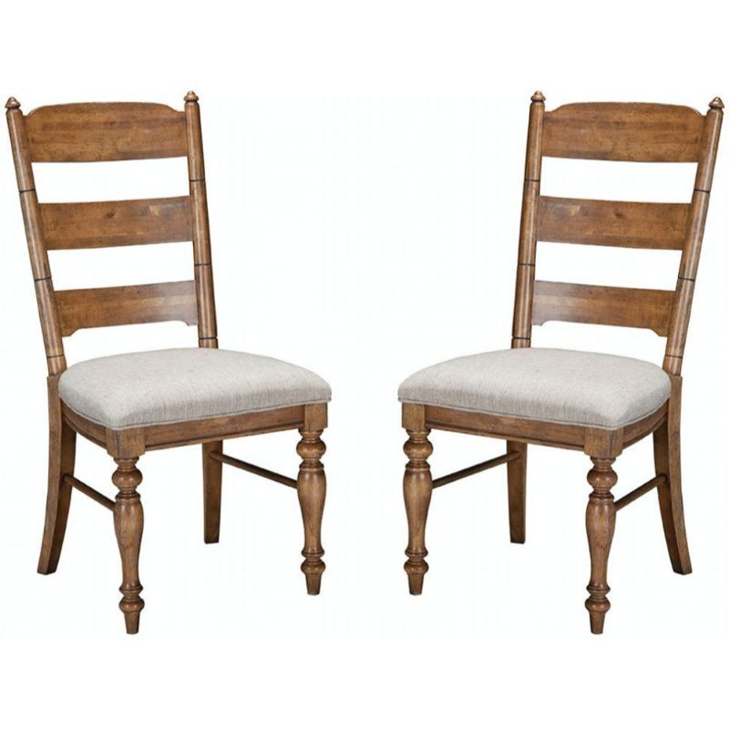 Photo 1 of Intercon Lake House Dining Chair - Set of 2, Ladder Back MSRP $332.00
