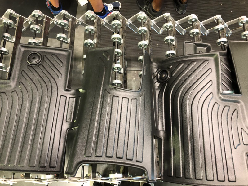 Photo 4 of WeatherTech FloorLiner HP Custom Fit Floor Mats for QX60, Pathfinder, JX - 1st & 2nd Row (44445-1-2IM), Black