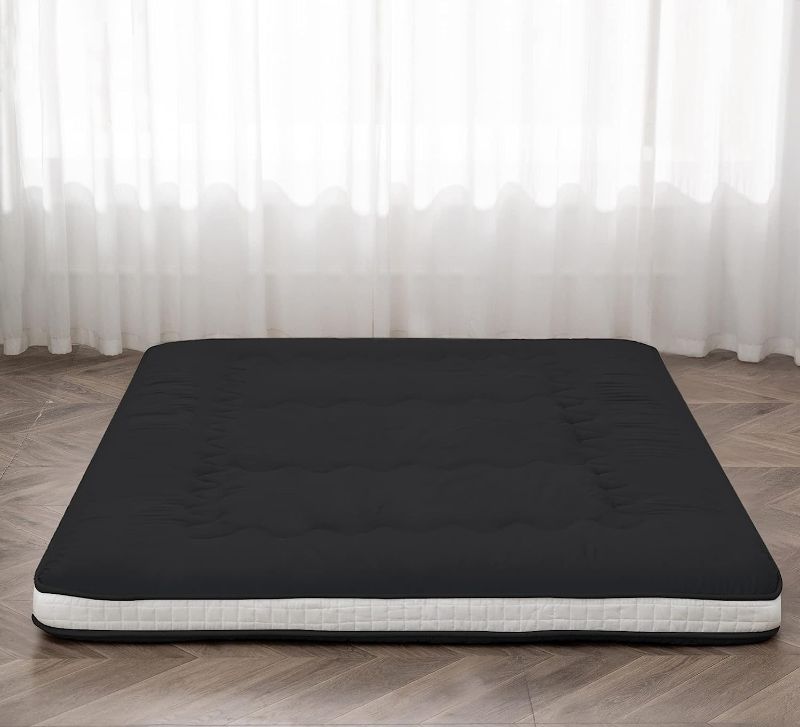 Photo 1 of Futon Mattress Extra Thick Folding Roll Up Bed Topper Mat for Guest,Lounger and Tavel