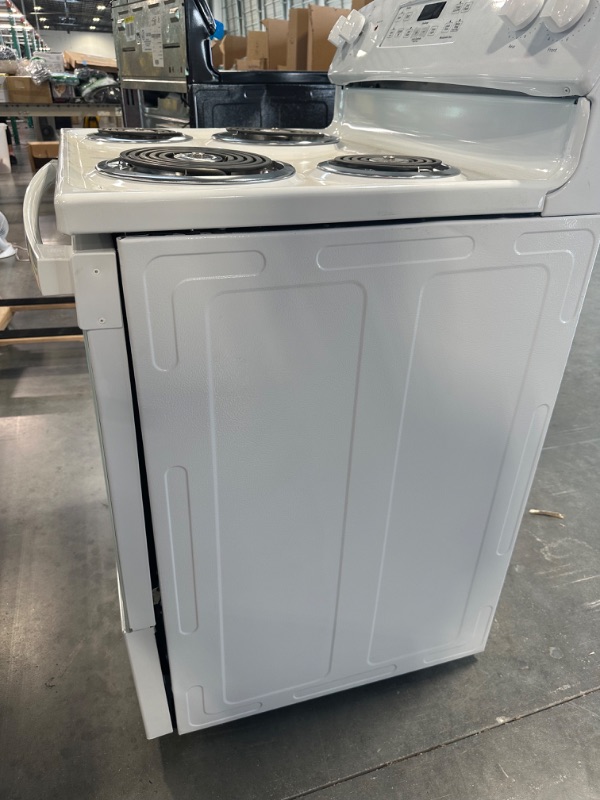 Photo 4 of GE JB258DMWW 30" Freestanding Electric Range with 4 Coil Elements 5.3 cu. ft. Oven Capacity Self-Cleaning Oven Storage Drawer in White