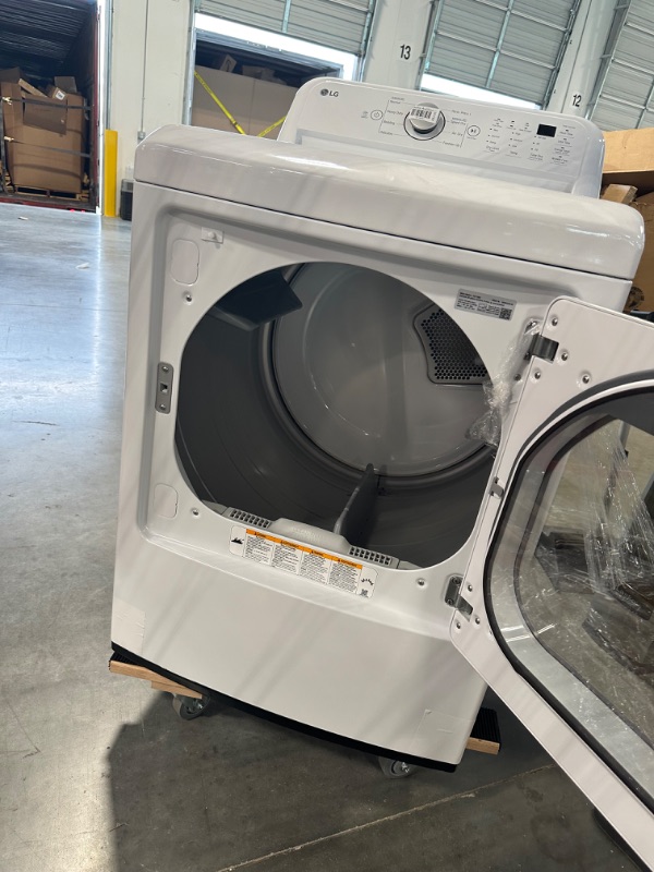 Photo 3 of Front Zoom. LG - 7.3 Cu. Ft. Electric Dryer with Sensor Dry - White.
Left Zoom. LG - 7.3 Cu. Ft. Electric Dryer with Sensor Dry - White.

44 1/2"
27"
29 1/2"
Alt View Zoom 11. LG - 7.3 Cu. Ft. Electric Dryer with Sensor Dry - White.
Alt View Zoom 12. LG -