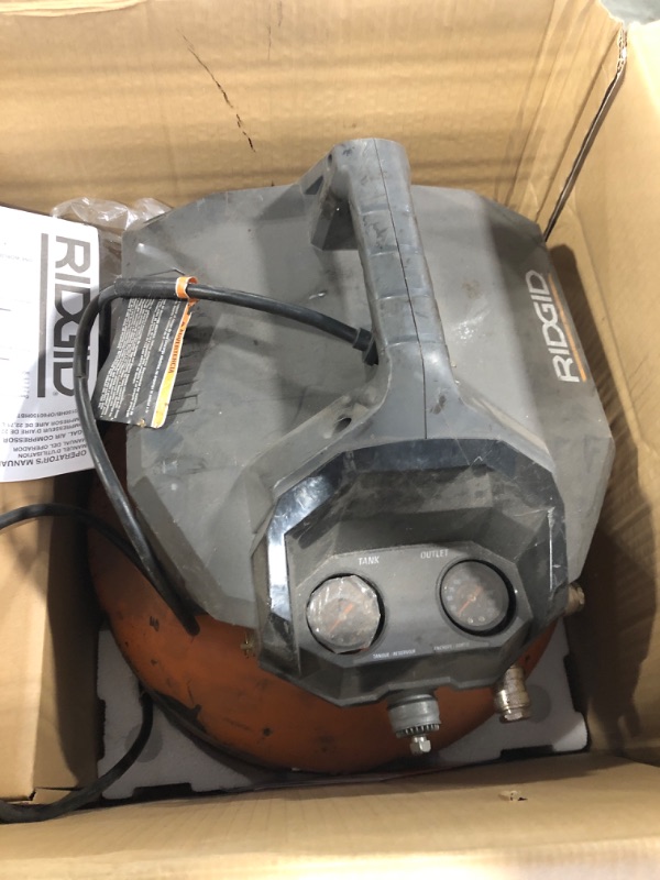 Photo 3 of 6 Gal. Electric Pancake Air Compressor and Pneumatic 18-Gauge 2-1/8 in. Brad Nailer