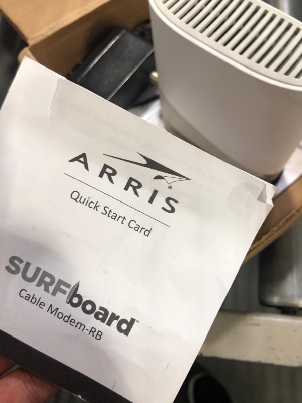 Photo 3 of ARRIS Surfboard S33 DOCSIS 3.1 Multi-Gigabit Cable Modem | Approved for Comcast Xfinity, Cox, Spectrum & More | 1 & 2.5 Gbps Ports | 2.5 Gbps Max Internet Speeds | 4 OFDM Channels | 2 Year Warranty DOCSIS 3.1 Modem Only Router System