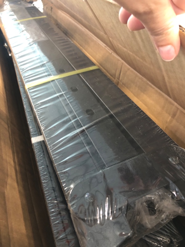 Photo 1 of ALDRICH Metal Bed Frame Queen Size - 16 Inch Tall Black Basic Anti Squeak Steel Slats Platform, Easy Assembly Heavy Duty Noise Free Bedframes, No Box Spring Needed