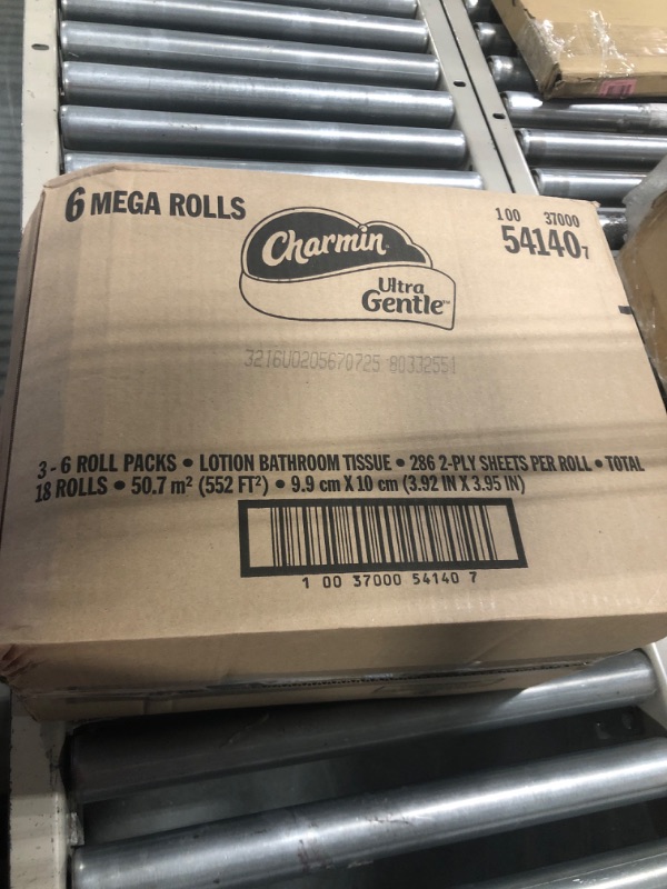 Photo 1 of Charmin Ultra Gentle Toilet Paper, 18 Mega Rolls = 72 Regular Rolls