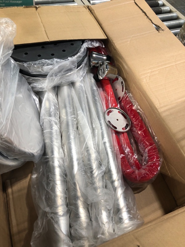 Photo 1 of Wesiti Stanchion Posts Queue, 5 ft Red Velvet Rope Stanchions and Velvet Ropes Stanchions with Red Rope Crowd Control Barriers Hollow Base and Velvet Ropes Set for Party Supplies(4 Pcs)