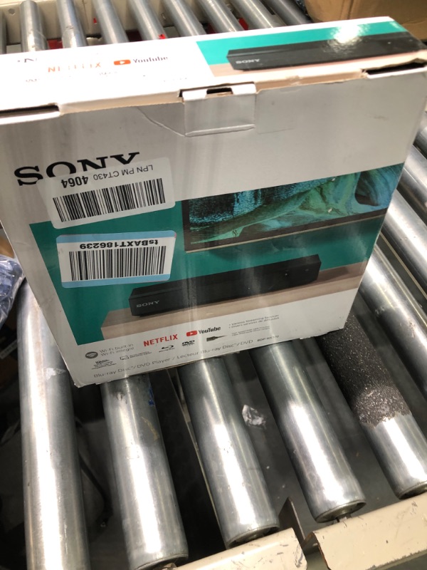 Photo 1 of Sony BDP-BX370 Blu-ray Disc Player with built-in Wi-Fi and HDMI cable PLAYER W/ HDMI CABLE