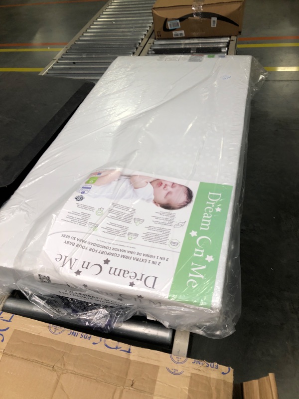 Photo 1 of Dream On Me 6" 2 in 1 Foam Core Crib and Toddler Bed Mattress, White