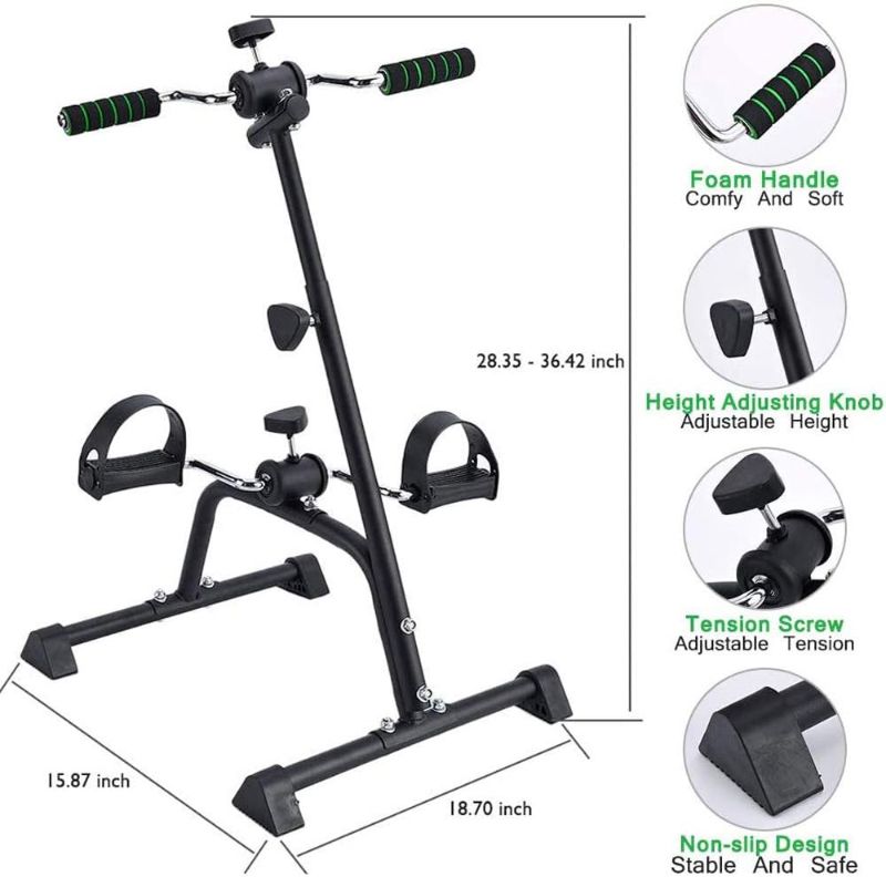 Photo 1 of Pedal Exerciser Bike Hand Arm Leg and Knee Peddler Adjustable Fitness Equipment for Seniors, Elderly Home Pedal Exercise Bike for Total Body Classic Model
