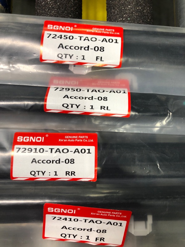 Photo 1 of Dasbecan 4 Pcs Weatherstrip Window Seal Car Window Moulding Trim Compatible with Honda Accord 2008-2012 Replaces#72410-TA0-A01 72450-TA0-A01 72910-TA0-A01 72950-TA0-A01