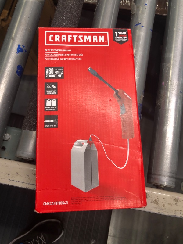 Photo 2 of CRAFTSMAN Battery Powered Sprayer Wand (CMXCAFG190640)