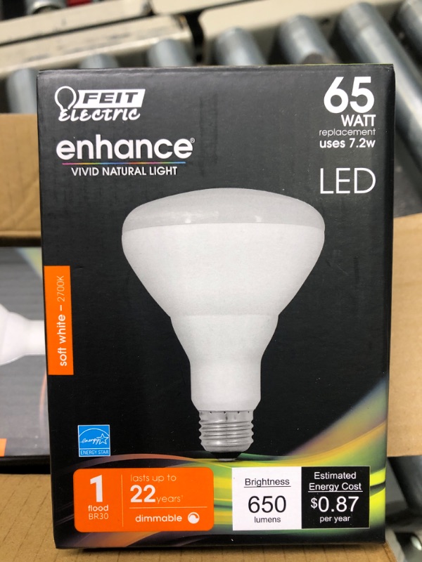 Photo 3 of 4 PACK Feit Electric BR30DM/927CA Reflector LED Bulb, 9.5 W, Soft White