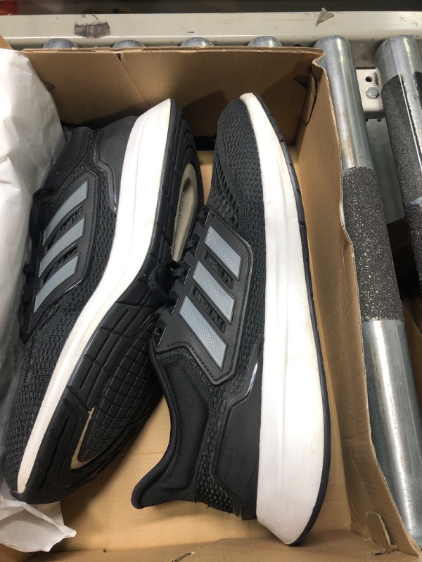 Photo 1 of adidas Men's Eq21 Running Shoe 11 Black/Iron Metallic/Carbon