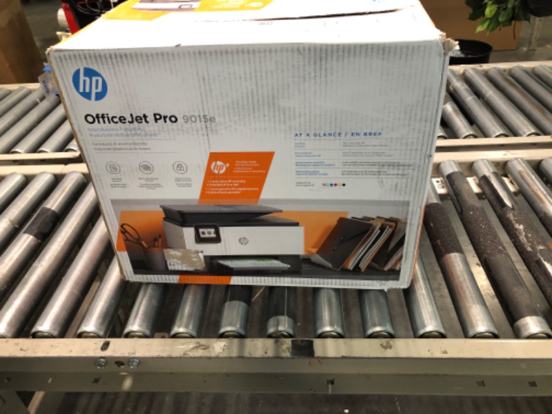 Photo 2 of HP OfficeJet Pro 9015e Wireless Color All-in-One Printer with bonus 6 months Instant ink with HP+ (1G5L3A),Gray