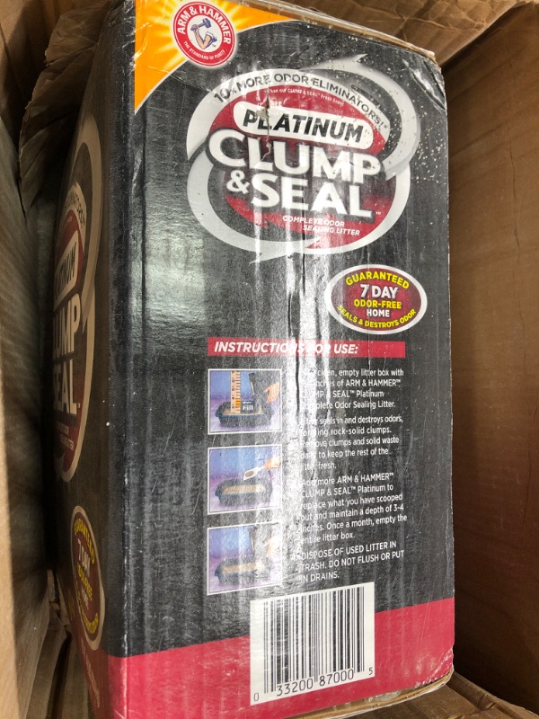 Photo 3 of ARM & HAMMER Clump & Seal Platinum Cat Litter 40 lb