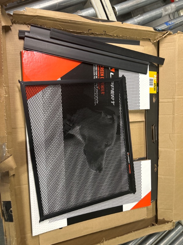 Photo 1 of Lippert Components 859791 Screen Defender RV Entry Door Aluminum Screen Protector, 24-inch Door (20.5" Screen Kit) 24-inch Door (20.5\" Screen Kit)