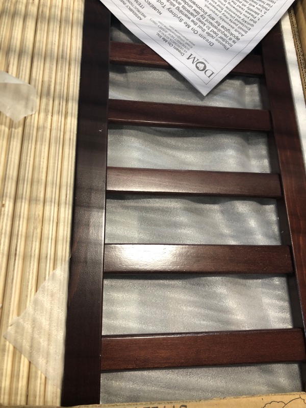 Photo 1 of Dream On Me Sydney Toddler Bed in Espresso, Greenguard Gold Certified & Dream On Me Disposable Face Mask I Pack of 10 Toddler Bed with Face Mask Espresso